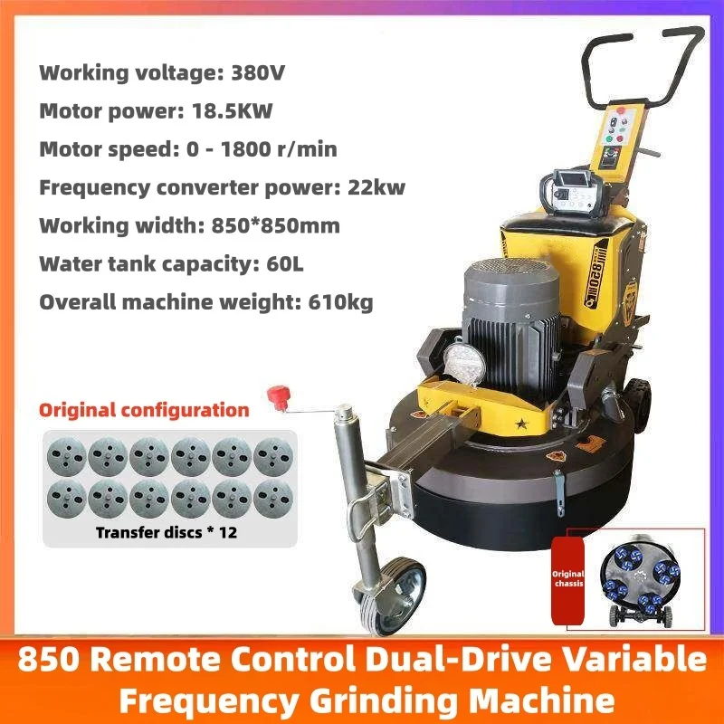 Floor Grinding Machine - Vloerschuur- en polijstmachine met variabele snelheid,