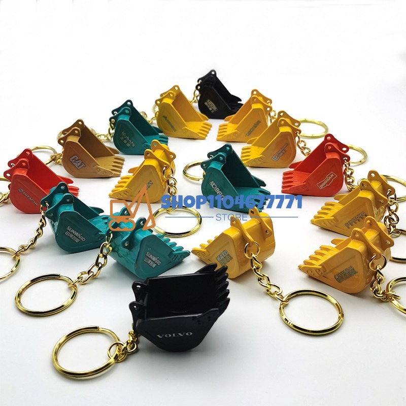 Heavy Equipment Bobcat - Met Emmer Sleutelhanger voor Kobelco Yanmar