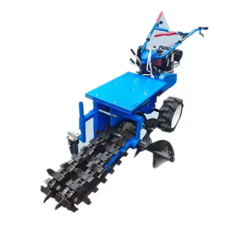 Trencher Machine Small - Dubbele ketting kleine handgraafmachine boomgaardmachine lopende