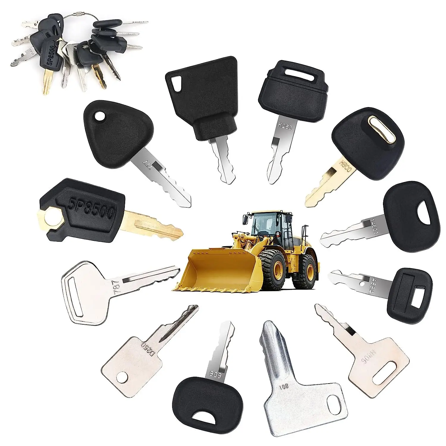 Heavy Equipment Bobcat - 12 Sleutels Zware Bouwmachines Startonderdelen Sleutel