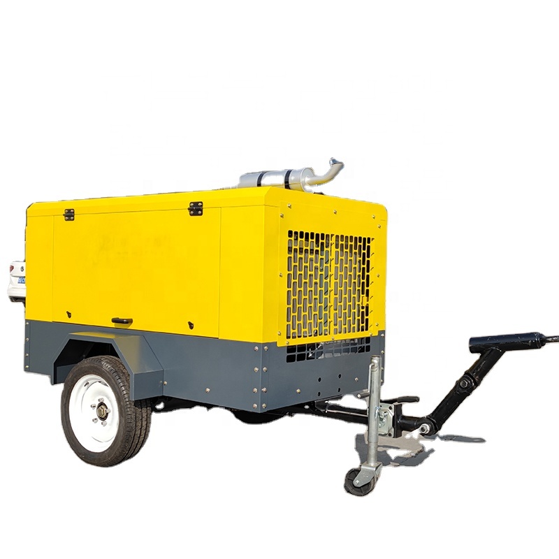 Heavy Equipment Mining - Draagbare schroefcompressor, zware mijnbouwapparatuur, zescilinder dieselmotor,