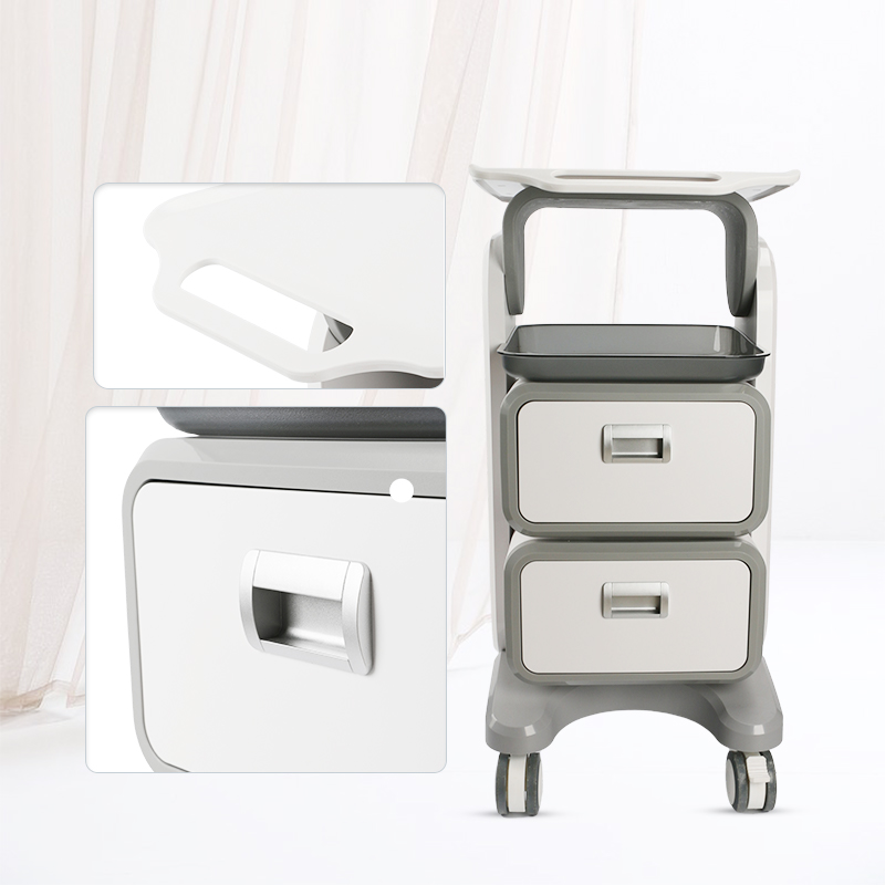 Heavy Equipment Logo - Witte grote salon trolley met hoge