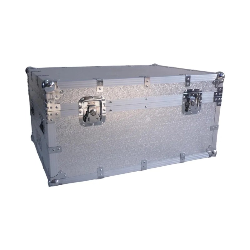 Zilveren aluminium flightcase  - Heavy Equipment Logo recensie en prijs