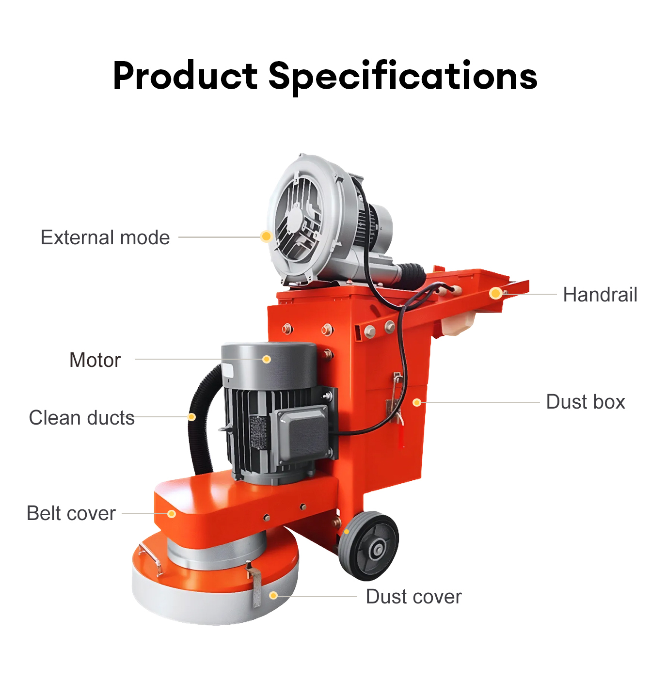 Industriële zware betonvloersc - Floor Grinding Machine recensie en prijs